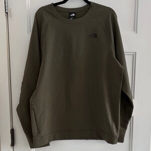 The North Face Men's Dark Green Tekno Ridge Crewneck Sweater Large